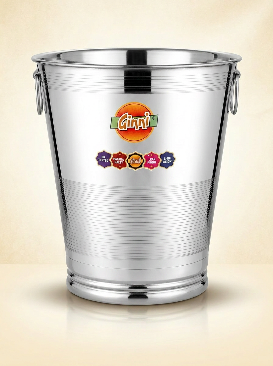 Ginni Steel Long Tub — premium stainless steel utensil